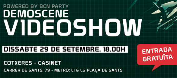Demoscene Videoshow a les Cotxeres de Sants